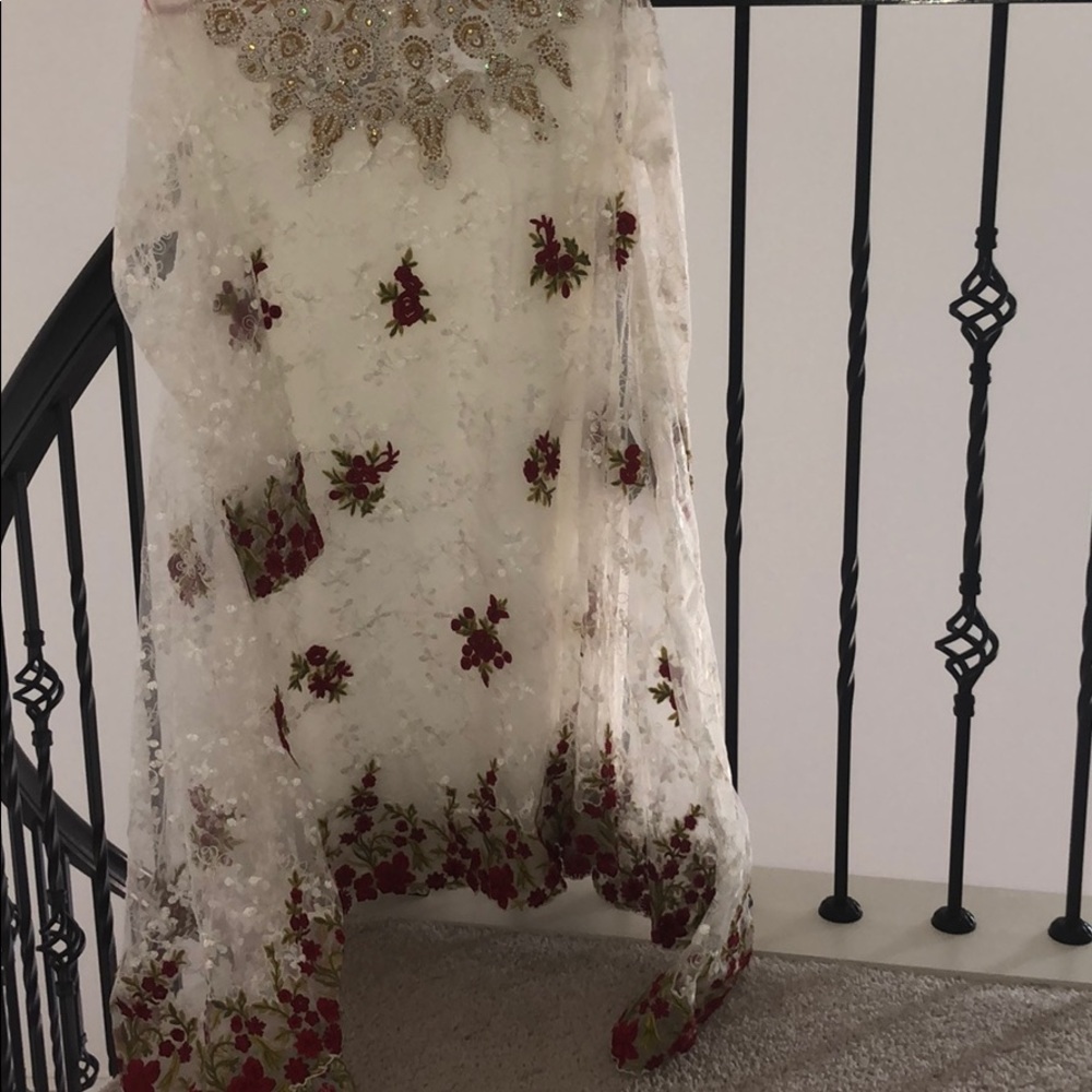 Mina Hasan flared top with lining